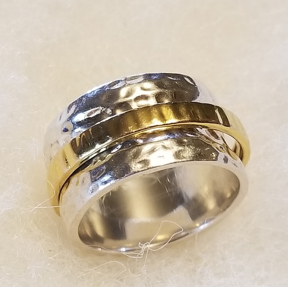 Silpada Sterling Silver & 14k Gold Ring